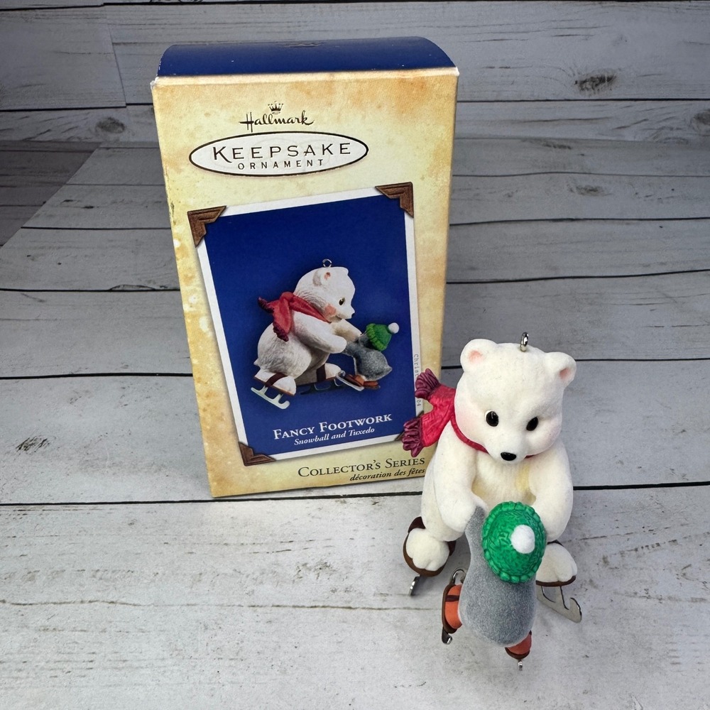 Hallmark Keepsake Ornament Fancy Footwork Snowball &‎ Tuxedo 2004 Christmas